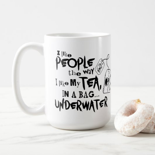 Mug J'Aime Les Gens Comme J'Aime Mon Thé (Avec donut)