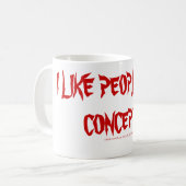 MUG J'AIME LES GENS COMME UN CONCEPT ! (Devant gauche)