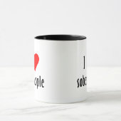 Mug J'Aime Les Gens Sobers Qui Disent Citation (Centre)