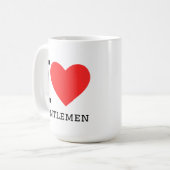 Mug J'aime les gentlemen (Devant gauche)