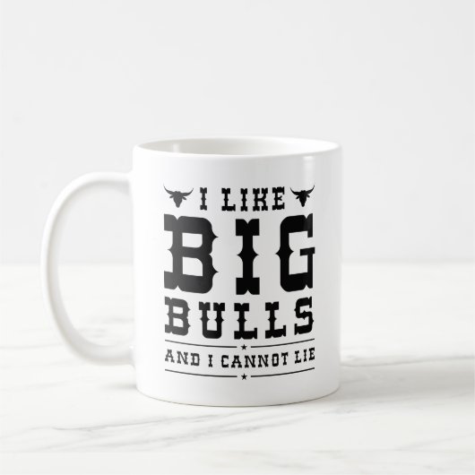 Mug J'Aime Les Gros Bulles Et Je Ne Peux Pas Mentir (Gauche)