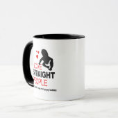 Mug J'aime les hétérosexuels (Devant gauche)