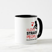 Mug J'aime les hétérosexuels (Devant droit)