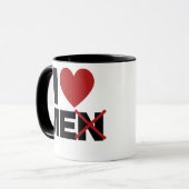 Mug J'aime les hommes (Devant gauche)