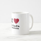 Mug J'aime les hommes irlandais (Devant droit)