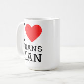 Mug J'aime les hommes trans (Devant gauche)