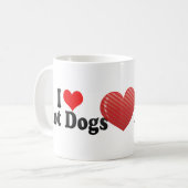 Mug J'aime les hot-dogs (Devant gauche)