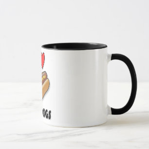 Mug J'aime les hot-dogs