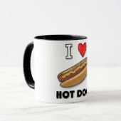 Mug J'aime les hot-dogs (Devant gauche)