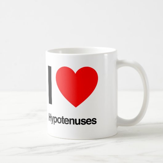 Mug j'aime les hypotenus (Droite)
