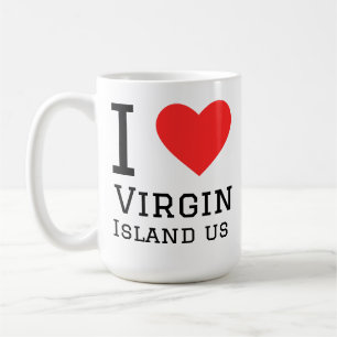Mug J'aime les îles Vierges États-Unis