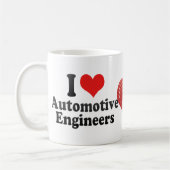Mug J'aime les ingénieurs automobile (Gauche)