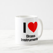 Mug j'aime les instruments en laiton (Devant droit)