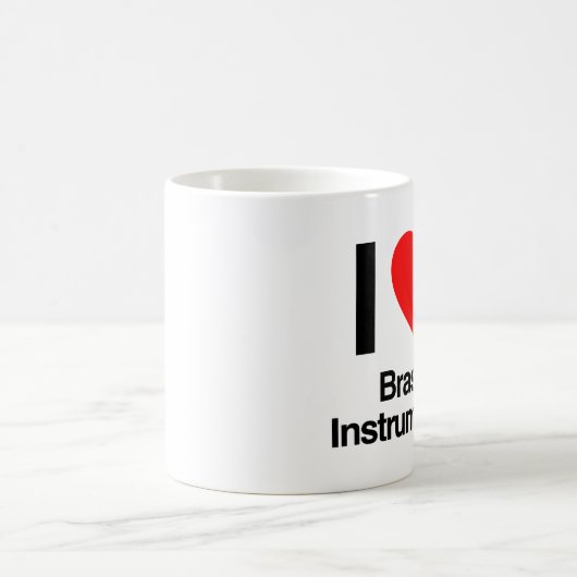 Mug j'aime les instruments en laiton (Centre)