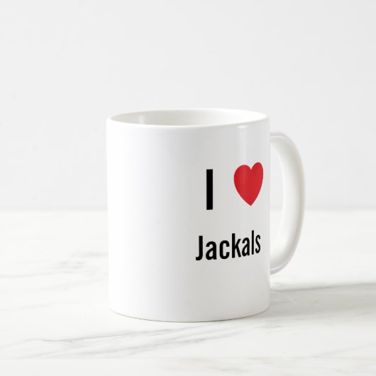 Mug J'aime les Jackals (Devant droit)