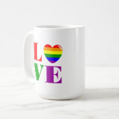 Mug J'aime les LGBT (Devant gauche)