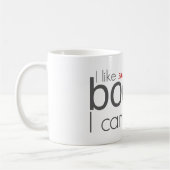 Mug J'aime les livres cochons que je ne peux pas me (Gauche)