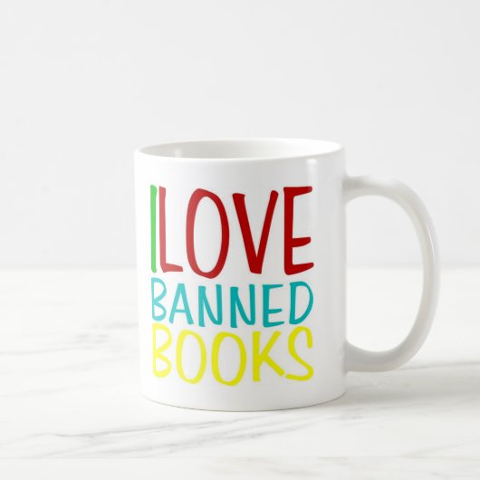 Mug J'aime les livres interdits (Droite)
