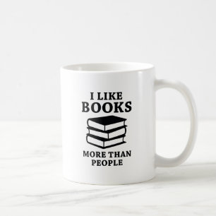 Mug J'Aime Les Livres Plus Que Les Gens