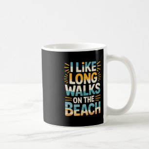 Mug J'aime les longues promenades sur la plage tourist