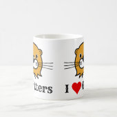 Mug J'Aime Les Loutres. Appréciation. Loves Otters (Centre)