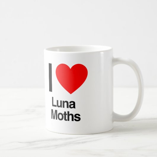 Mug j'aime les luna moths (Droite)