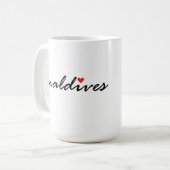 Mug J'aime les Maldives (Devant gauche)