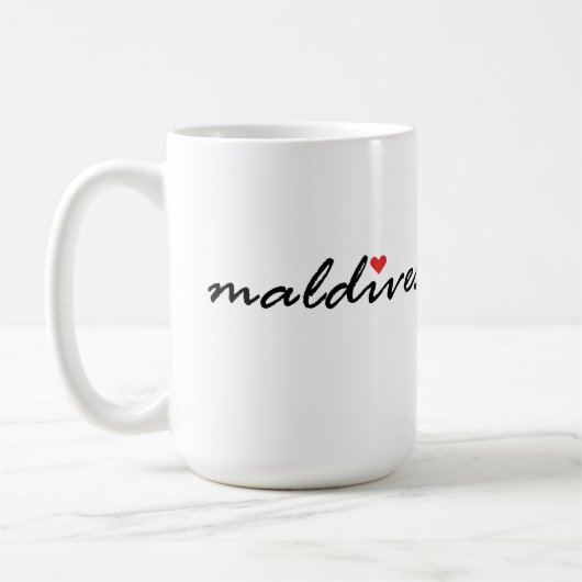 Mug J'aime les Maldives (Gauche)