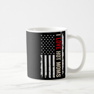 Mug J'aime les mamans chaudes drapeau américain USA