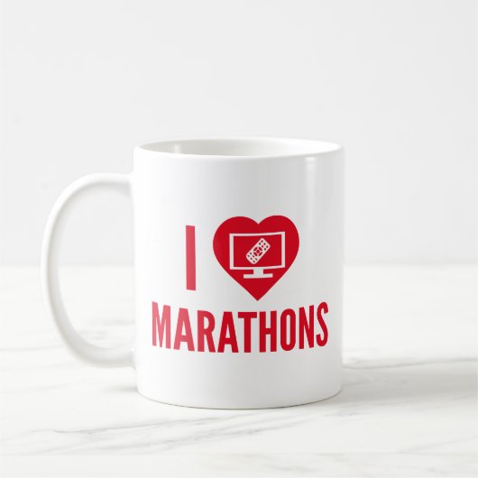 Mug J'aime les marathons (Gauche)