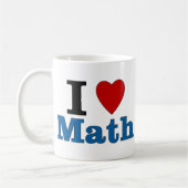 Mug J'aime les maths (Gauche)