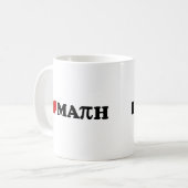 Mug J'aime les maths (Devant gauche)
