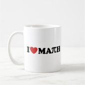 Mug J'aime les maths (Gauche)