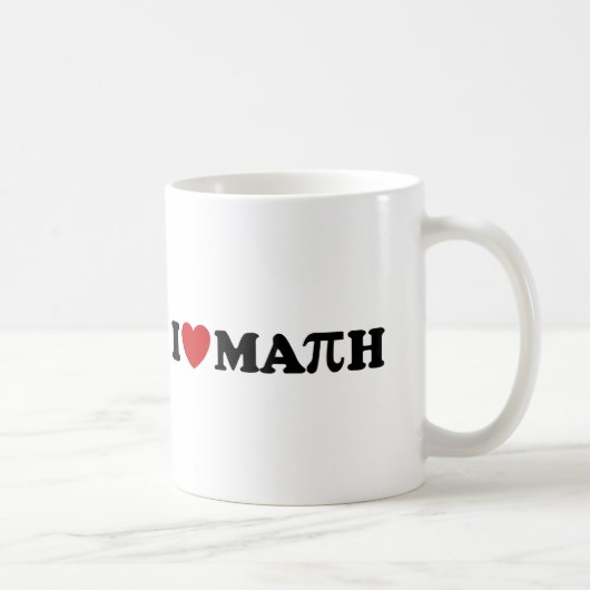 Mug J'aime les maths (Droite)