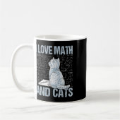 Mug J'aime les maths et les chats Prof de science Étud (Gauche)