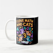 Mug J'aime les maths et les chats Professeur Élève (Gauche)