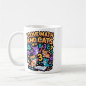 Mug J'aime les maths et les chats Professeur Élève (Gauche)