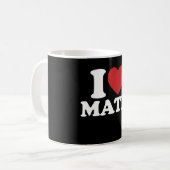 Mug J'aime les maths j'aime Groovy Rétro (Devant gauche)
