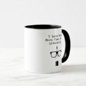 Mug J'aime les maths plus que la tarte littéralement d (Devant droit)