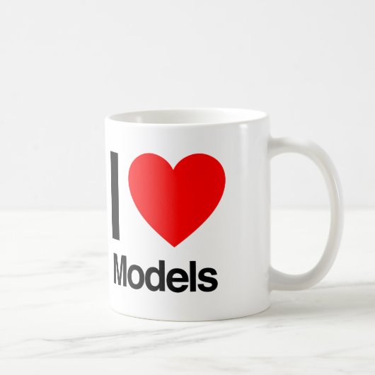 Mug j'aime les modèles (Droite)