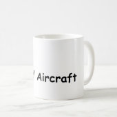 Mug J'aime les modèles réduits d'avions (Devant droit)