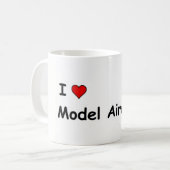 Mug J'aime les modèles réduits d'avions (Devant gauche)