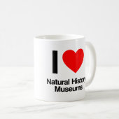 Mug j'aime les musées d'histoire naturelle (Devant droit)