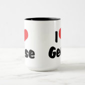 Mug J'aime les oies à cœur (Centre)