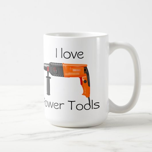 Mug J'aime les outils d'alimentation (Droite)