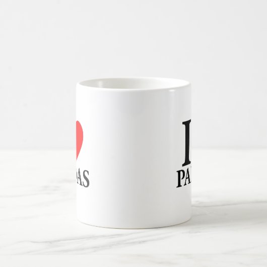 Mug J'aime les pandas (Centre)