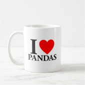Mug J'aime les pandas (Gauche)