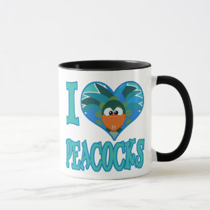 Mug J'aime les paons