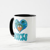 Mug J'aime les paons (Devant gauche)