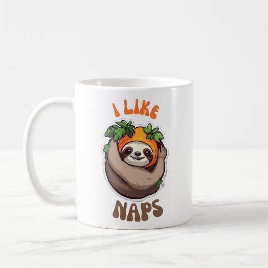 Mug J'aime les papilles paresseuses (Gauche)